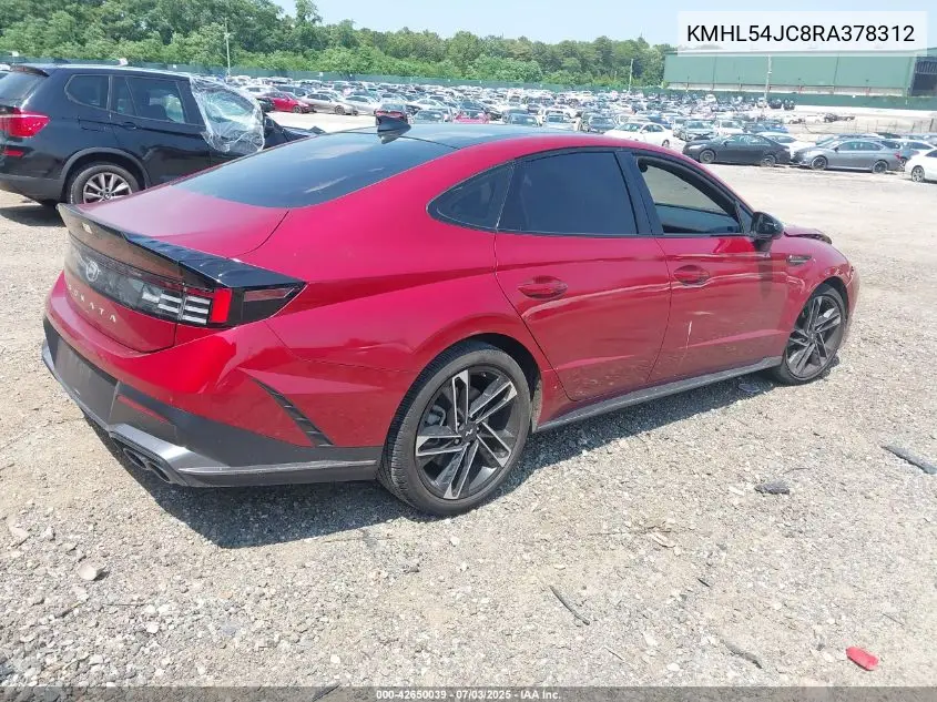 2024 Hyundai Sonata N Line VIN: KMHL54JC8RA378312 Lot: 42650039