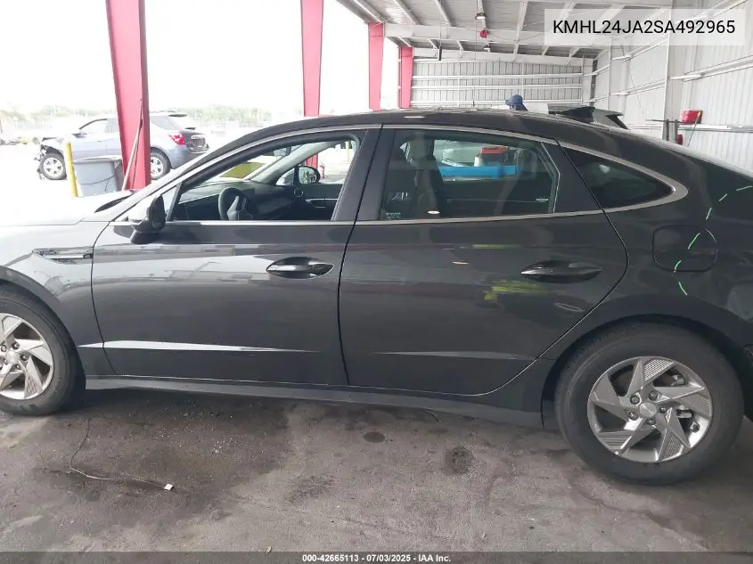 2025 Hyundai Sonata Se VIN: KMHL24JA2SA492965 Lot: 42665113