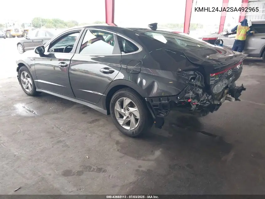 2025 Hyundai Sonata Se VIN: KMHL24JA2SA492965 Lot: 42665113