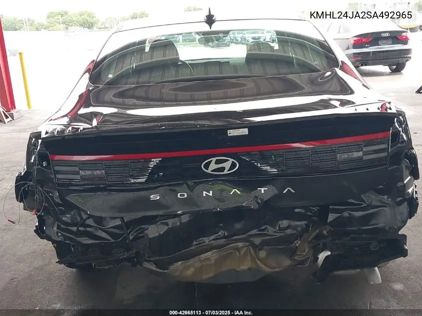 2025 Hyundai Sonata Se VIN: KMHL24JA2SA492965 Lot: 42665113