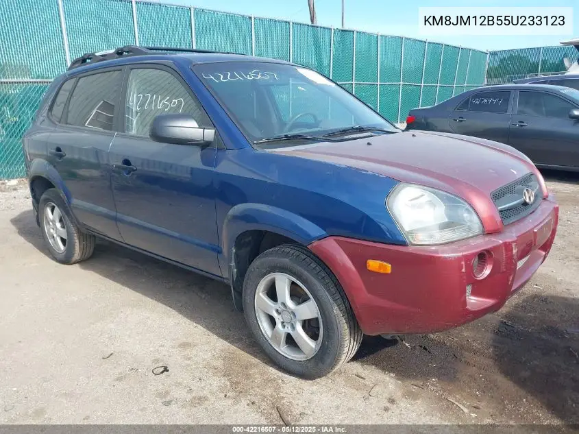 2005 Hyundai Tucson Gl VIN: KM8JM12B55U233123 Lot: 42216507