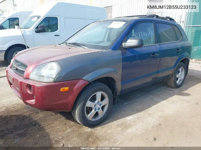 2005 Hyundai Tucson Gl VIN: KM8JM12B55U233123 Lot: 42216507