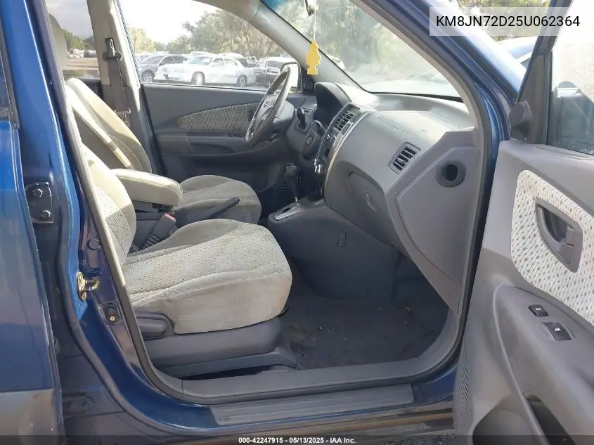 2005 Hyundai Tucson Gls/Lx VIN: KM8JN72D25U062364 Lot: 42247915