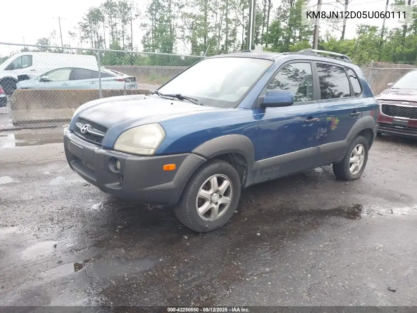 2005 Hyundai Tucson Gls/Lx VIN: KM8JN12D05U060111 Lot: 42250550