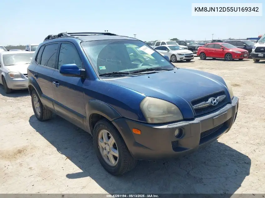 2005 Hyundai Tucson Gls/Lx VIN: KM8JN12D55U169342 Lot: 42261194