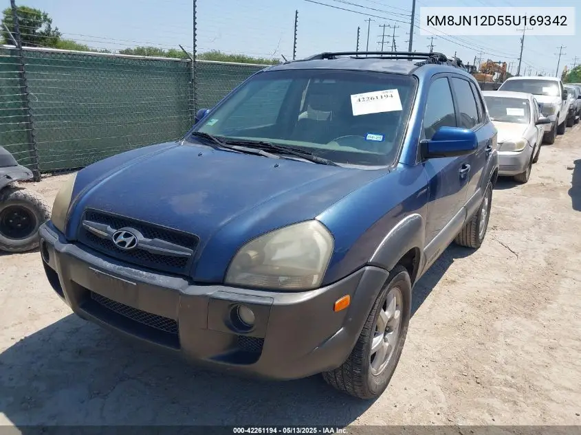 2005 Hyundai Tucson Gls/Lx VIN: KM8JN12D55U169342 Lot: 42261194
