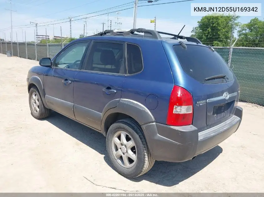 2005 Hyundai Tucson Gls/Lx VIN: KM8JN12D55U169342 Lot: 42261194