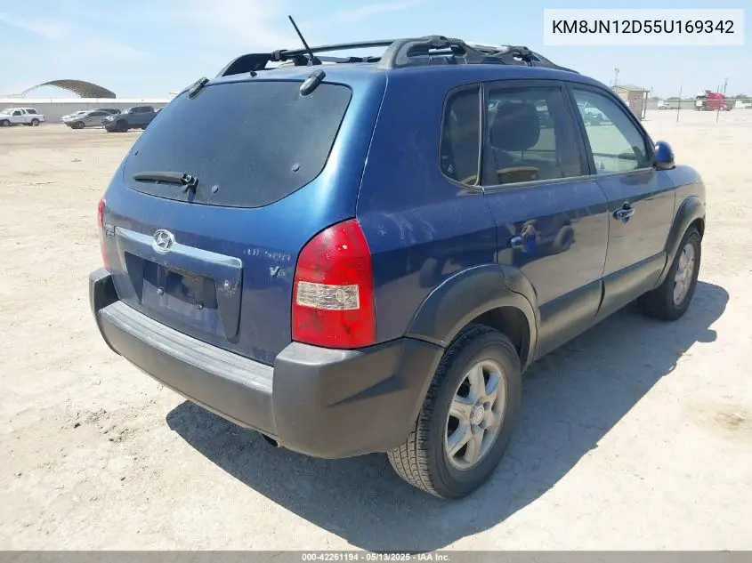 2005 Hyundai Tucson Gls/Lx VIN: KM8JN12D55U169342 Lot: 42261194