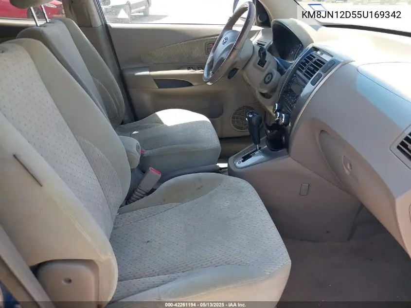 2005 Hyundai Tucson Gls/Lx VIN: KM8JN12D55U169342 Lot: 42261194