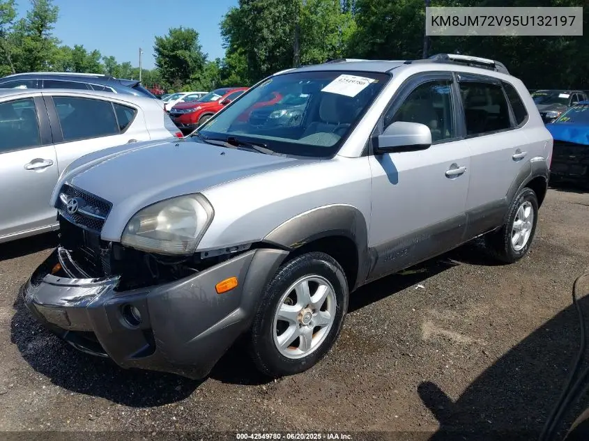 2005 Hyundai Tucson VIN: KM8JM72V95U132197 Lot: 42549780