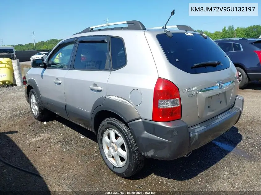 2005 Hyundai Tucson VIN: KM8JM72V95U132197 Lot: 42549780