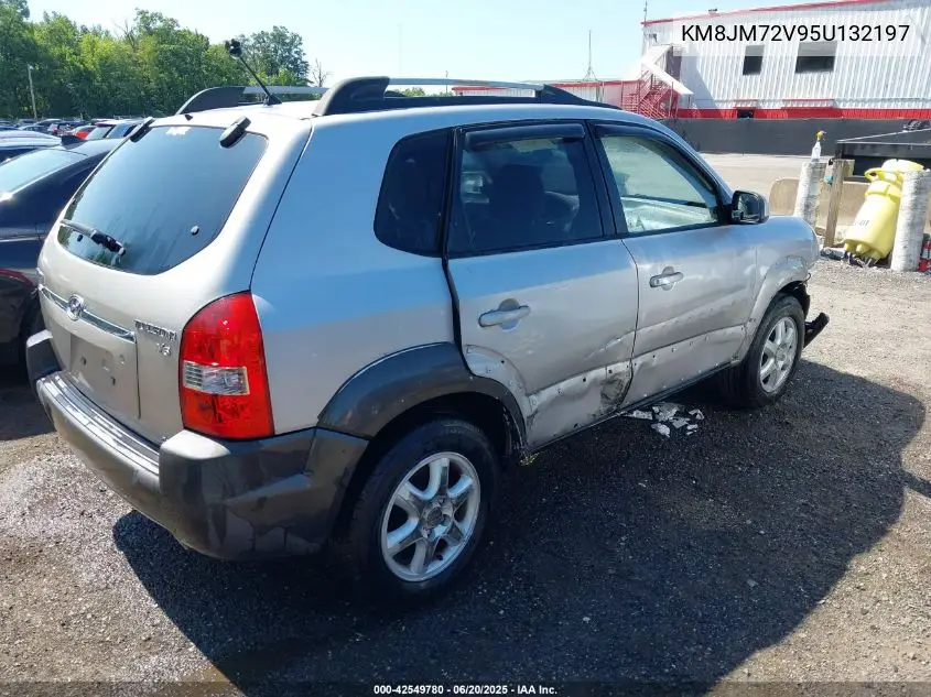 2005 Hyundai Tucson VIN: KM8JM72V95U132197 Lot: 42549780