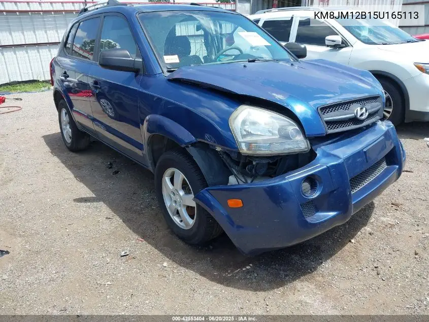 2005 Hyundai Tucson Gl VIN: KM8JM12B15U165113 Lot: 42553404