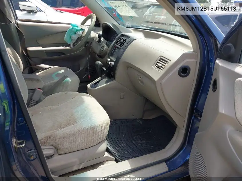 2005 Hyundai Tucson Gl VIN: KM8JM12B15U165113 Lot: 42553404