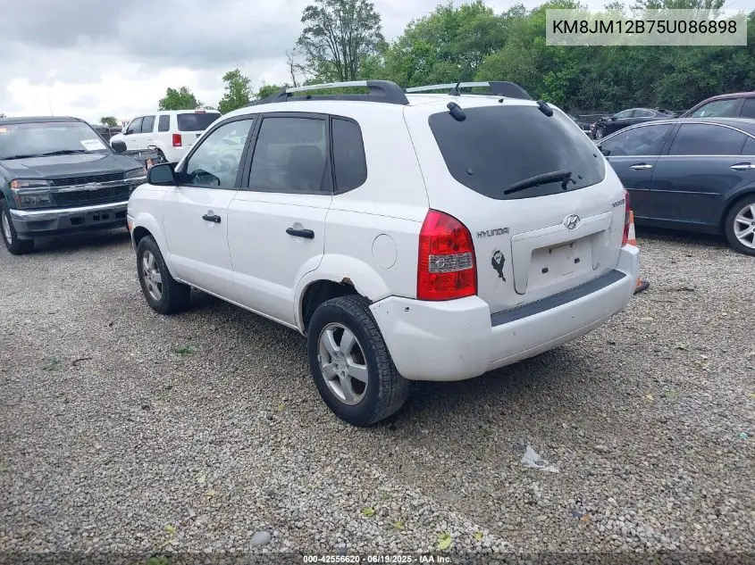 2005 Hyundai Tucson Gl VIN: KM8JM12B75U086898 Lot: 42556620