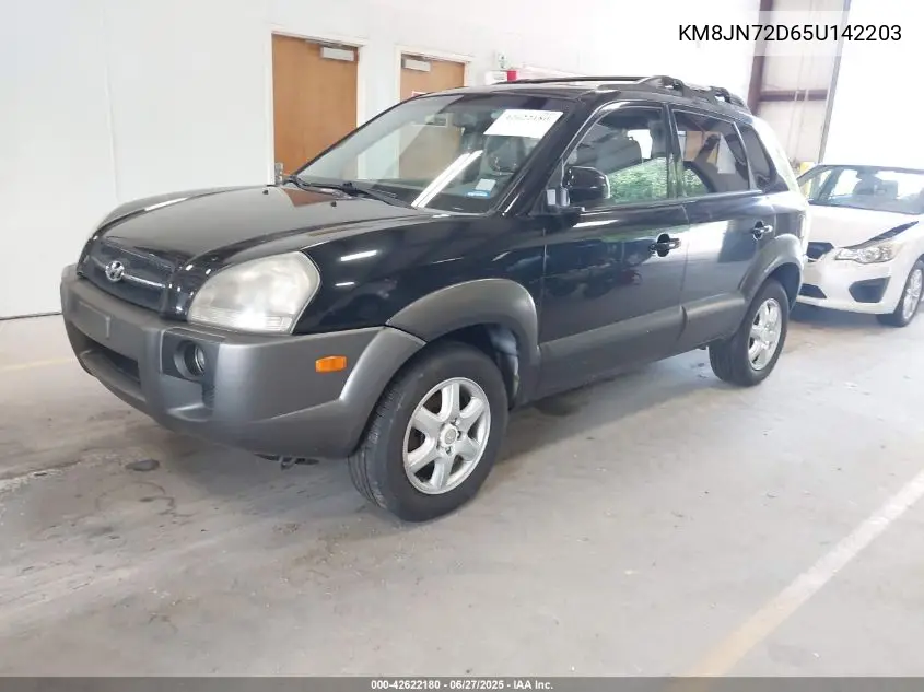 2005 Hyundai Tucson Gls/Lx VIN: KM8JN72D65U142203 Lot: 42622180