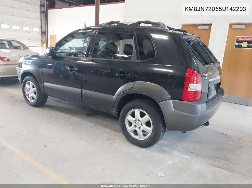 2005 Hyundai Tucson Gls/Lx VIN: KM8JN72D65U142203 Lot: 42622180