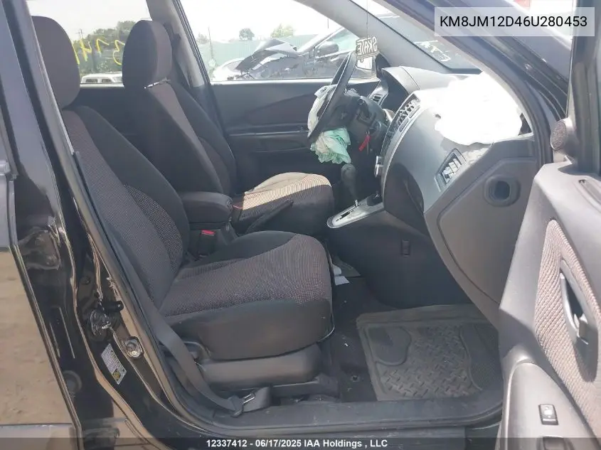 2006 Hyundai Tucson Gl V6 VIN: KM8JM12D46U280453 Lot: 12337412