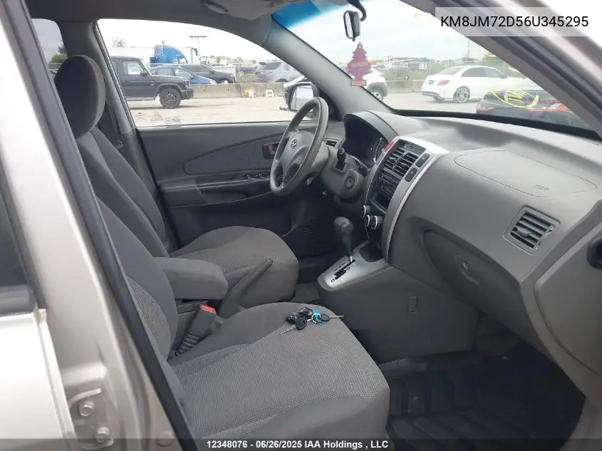 2006 Hyundai Tucson Gl V6/Gls VIN: KM8JM72D56U345295 Lot: 12348076