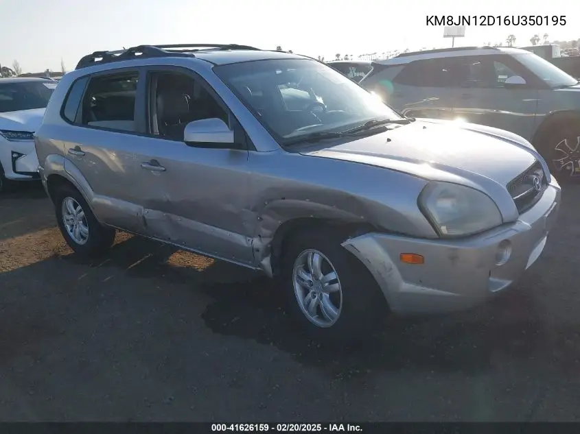 2006 Hyundai Tucson Gls/Limited VIN: KM8JN12D16U350195 Lot: 41626159