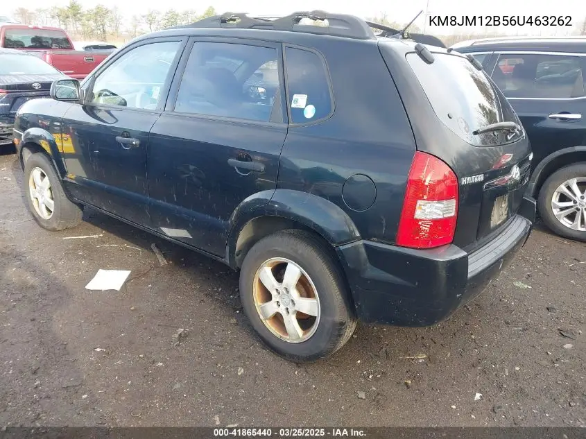 2006 Hyundai Tucson Gl VIN: KM8JM12B56U463262 Lot: 41865440