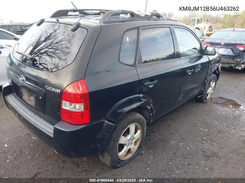 2006 Hyundai Tucson Gl VIN: KM8JM12B56U463262 Lot: 41865440