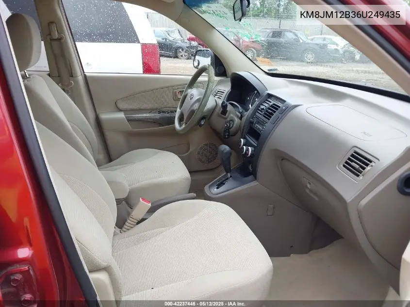 2006 Hyundai Tucson Gl VIN: KM8JM12B36U249435 Lot: 42237446