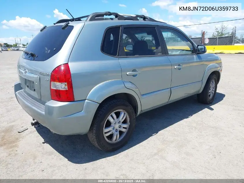2006 Hyundai Tucson Gls/Limited VIN: KM8JN72D06U359733 Lot: 42250050