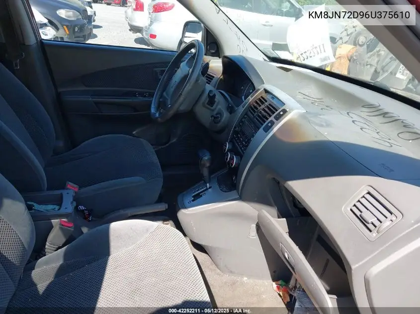 2006 Hyundai Tucson Gls/Limited VIN: KM8JN72D96U375610 Lot: 42252211