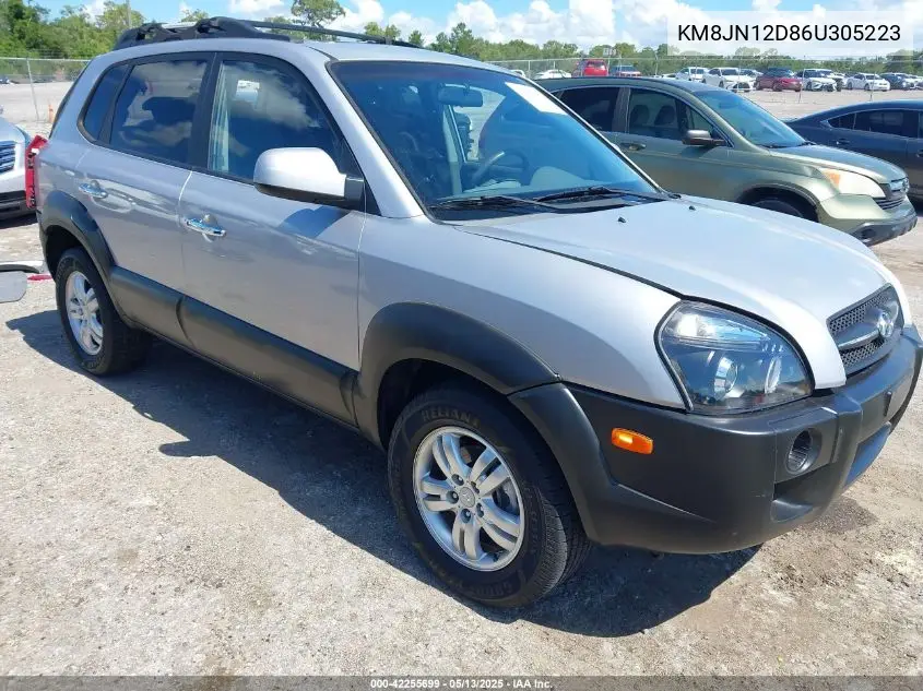 2006 Hyundai Tucson Gls/Limited VIN: KM8JN12D86U305223 Lot: 42255699