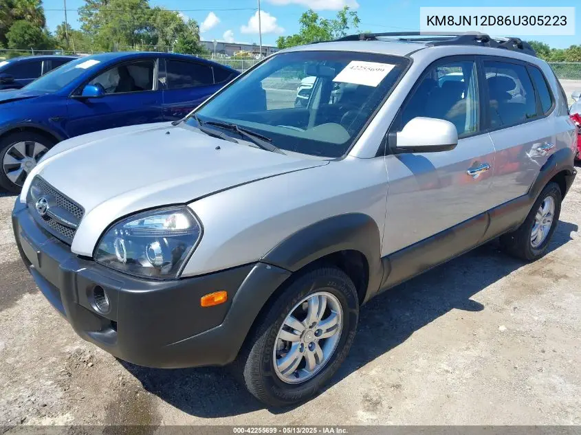 2006 Hyundai Tucson Gls/Limited VIN: KM8JN12D86U305223 Lot: 42255699