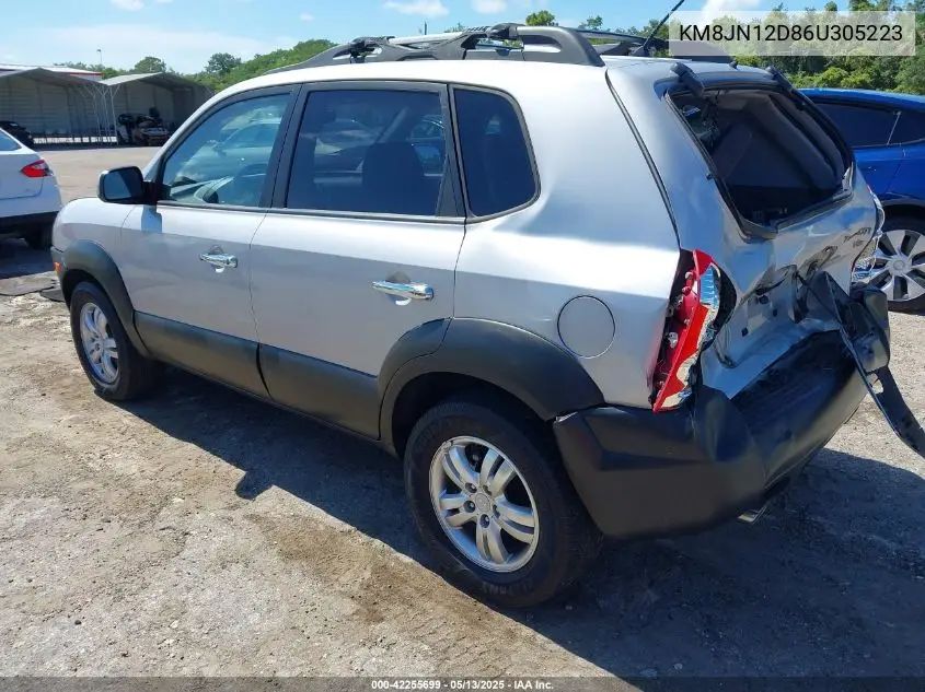2006 Hyundai Tucson Gls/Limited VIN: KM8JN12D86U305223 Lot: 42255699