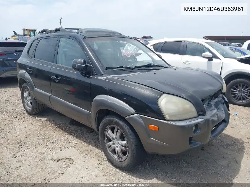 2006 Hyundai Tucson Gls/Limited VIN: KM8JN12D46U363961 Lot: 42255813
