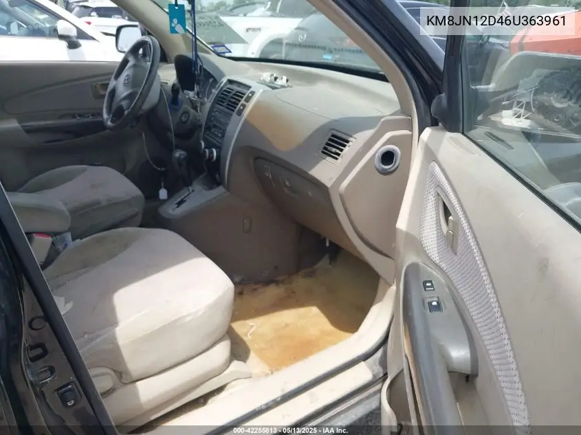 2006 Hyundai Tucson Gls/Limited VIN: KM8JN12D46U363961 Lot: 42255813