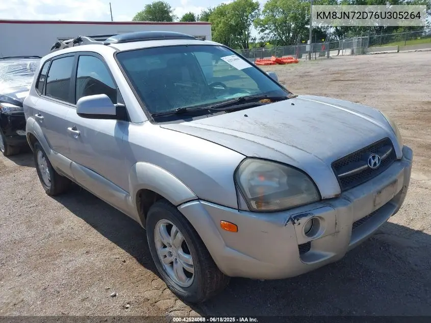 2006 Hyundai Tucson Gls/Limited VIN: KM8JN72D76U305264 Lot: 42524068
