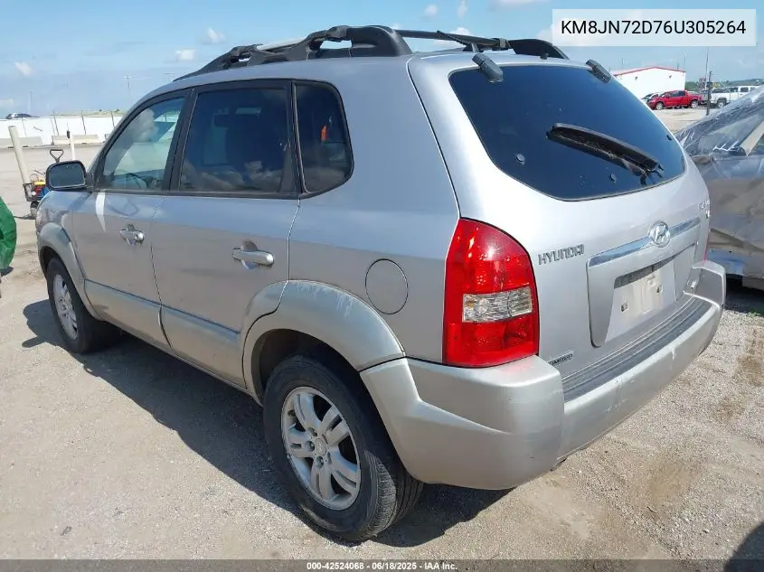 2006 Hyundai Tucson Gls/Limited VIN: KM8JN72D76U305264 Lot: 42524068
