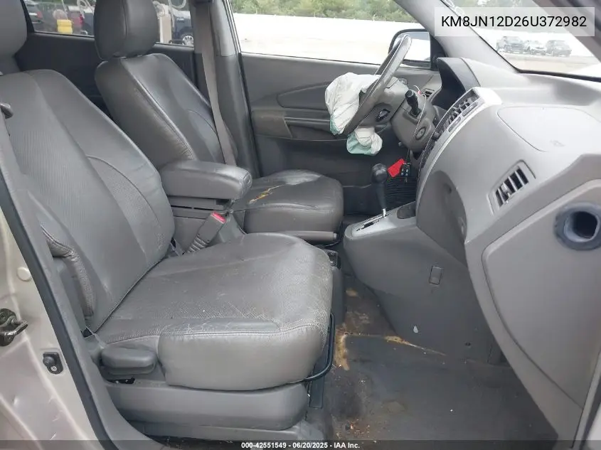 2006 Hyundai Tucson Gls/Limited VIN: KM8JN12D26U372982 Lot: 42551549