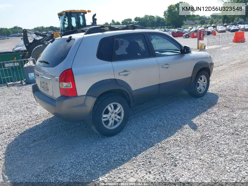 2006 Hyundai Tucson Gls/Limited VIN: KM8JN12D56U323548 Lot: 42560231