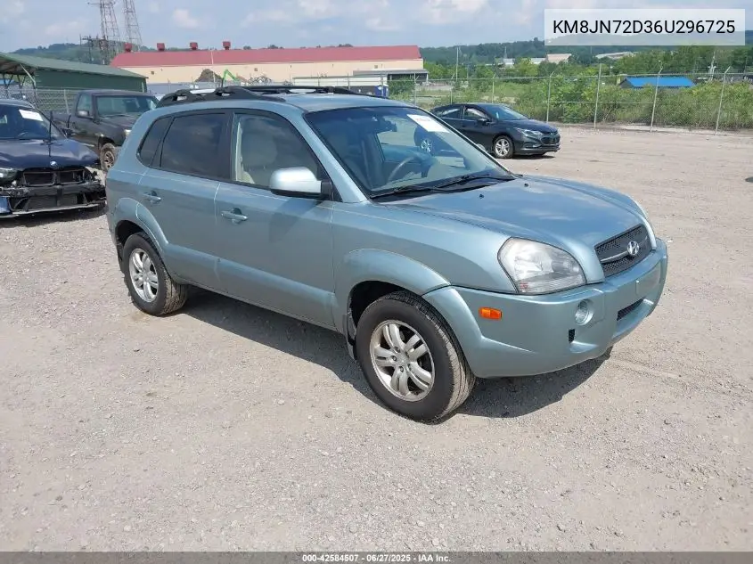 2006 Hyundai Tucson Gls/Limited VIN: KM8JN72D36U296725 Lot: 42584507