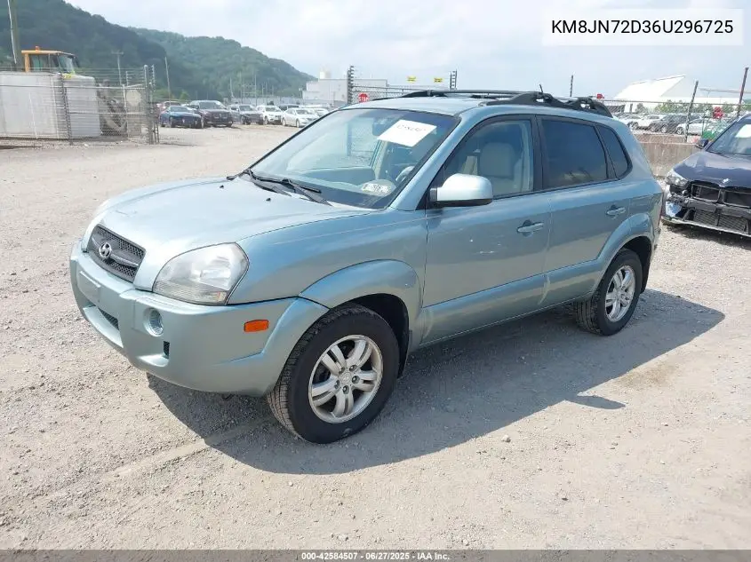 2006 Hyundai Tucson Gls/Limited VIN: KM8JN72D36U296725 Lot: 42584507