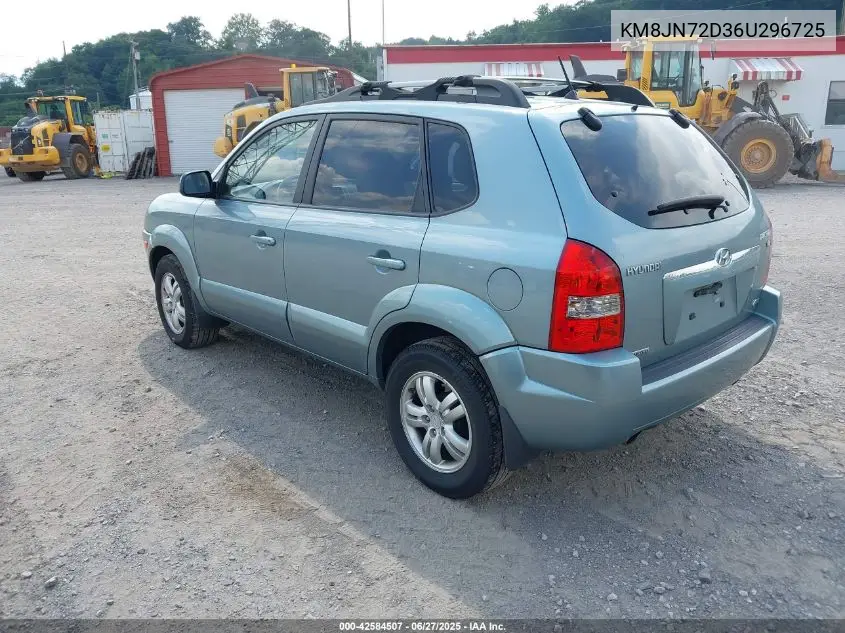 2006 Hyundai Tucson Gls/Limited VIN: KM8JN72D36U296725 Lot: 42584507