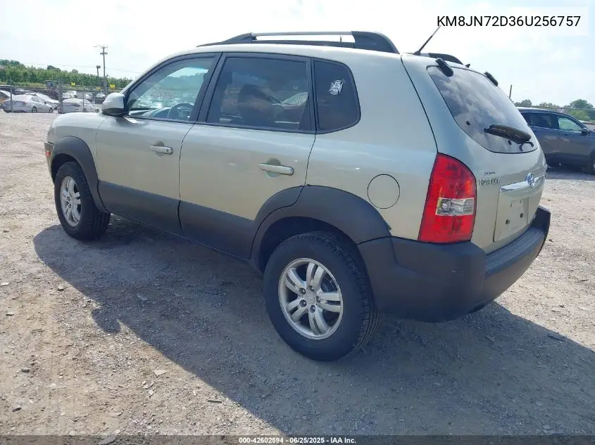 2006 Hyundai Tucson Gls/Limited VIN: KM8JN72D36U256757 Lot: 42602594
