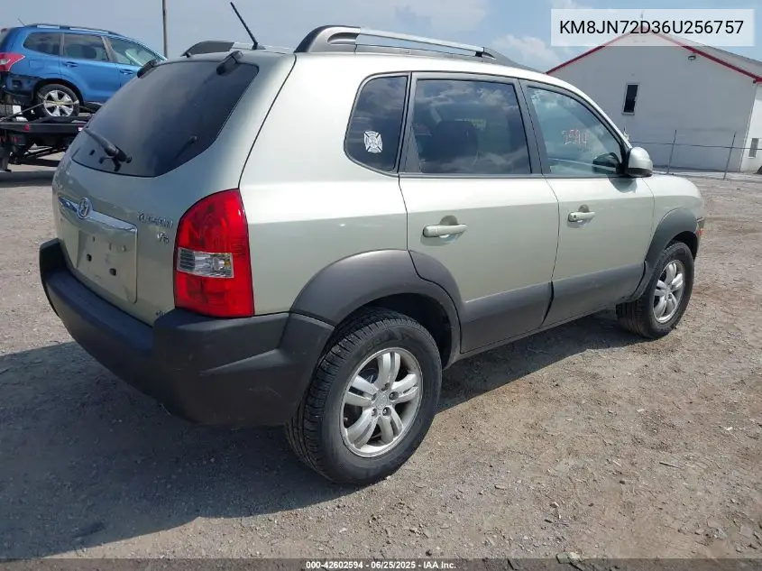 2006 Hyundai Tucson Gls/Limited VIN: KM8JN72D36U256757 Lot: 42602594