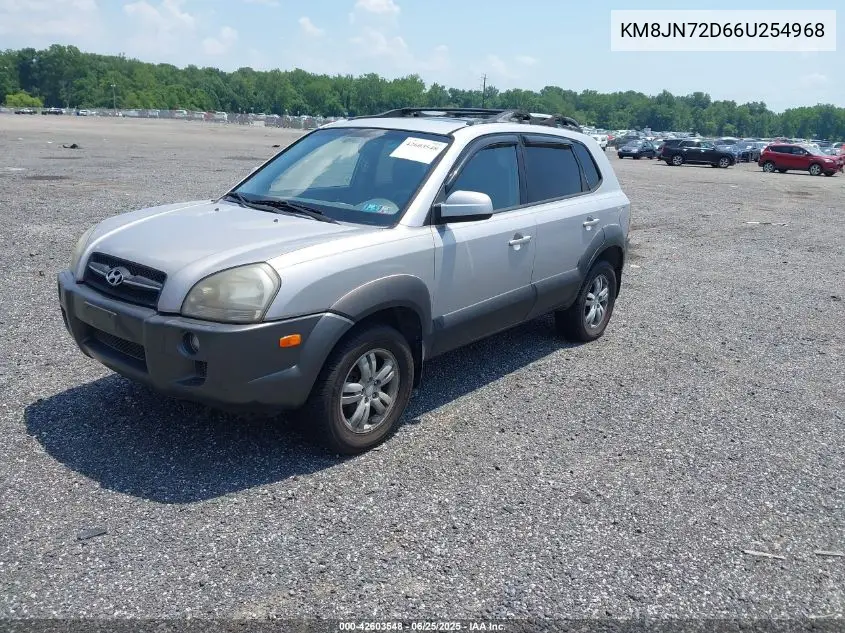 2006 Hyundai Tucson Gls/Limited VIN: KM8JN72D66U254968 Lot: 42603548