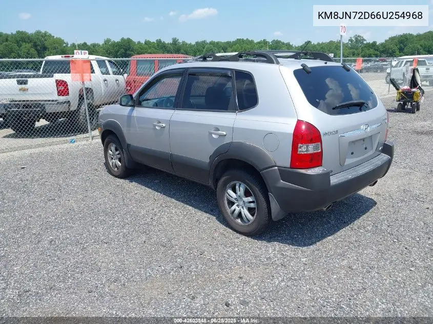 2006 Hyundai Tucson Gls/Limited VIN: KM8JN72D66U254968 Lot: 42603548
