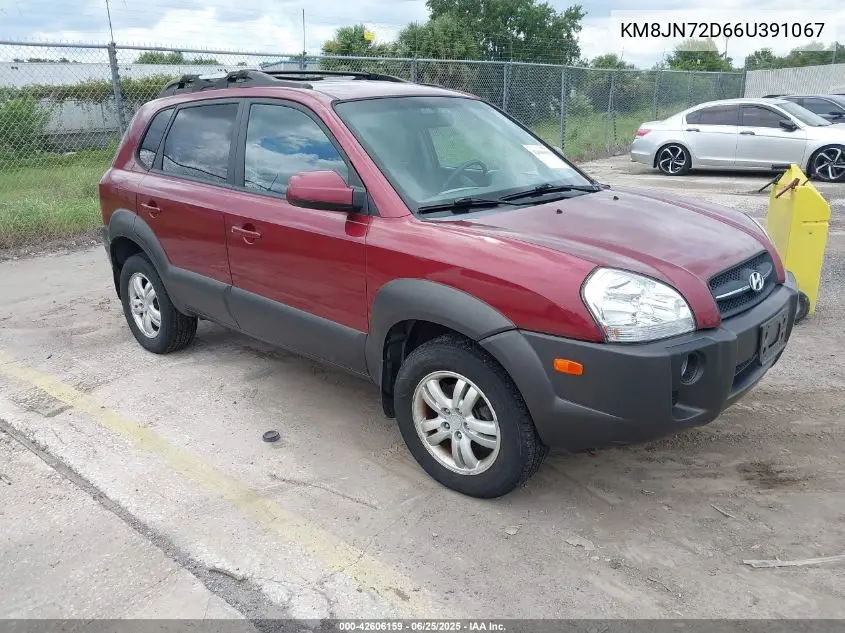 2006 Hyundai Tucson Gls/Limited VIN: KM8JN72D66U391067 Lot: 42606159