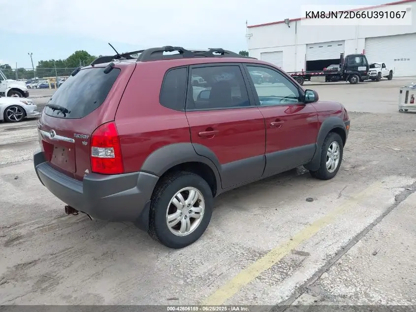 2006 Hyundai Tucson Gls/Limited VIN: KM8JN72D66U391067 Lot: 42606159