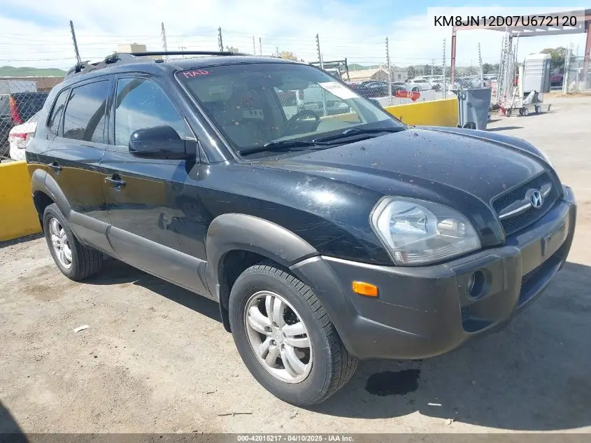 2007 Hyundai Tucson Limited/Se VIN: KM8JN12D07U672120 Lot: 42015217