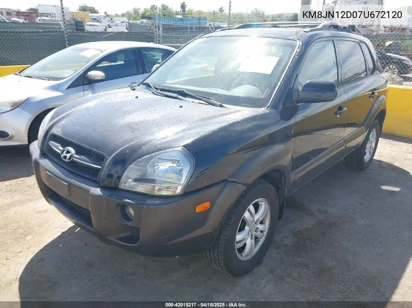 2007 Hyundai Tucson Limited/Se VIN: KM8JN12D07U672120 Lot: 42015217