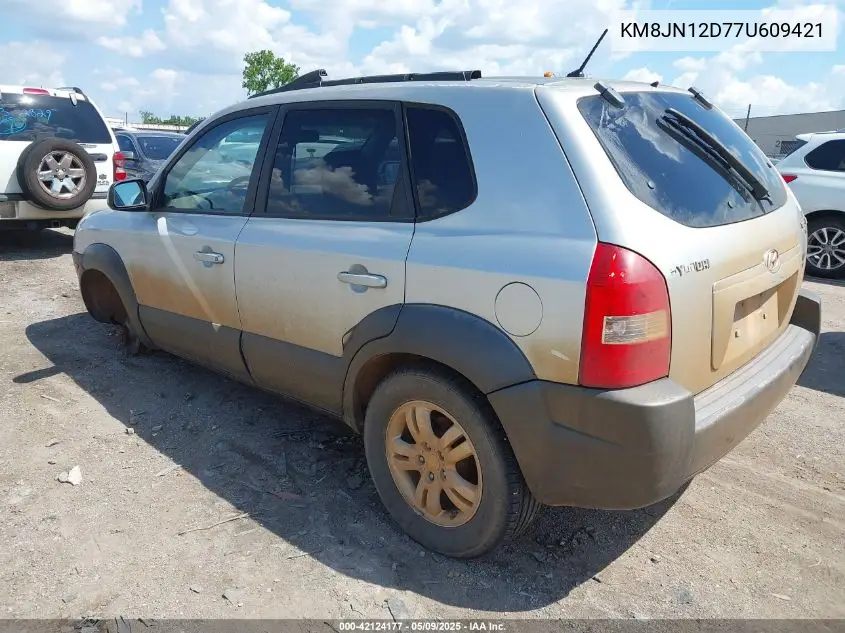 2007 Hyundai Tucson Limited/Se VIN: KM8JN12D77U609421 Lot: 42124177